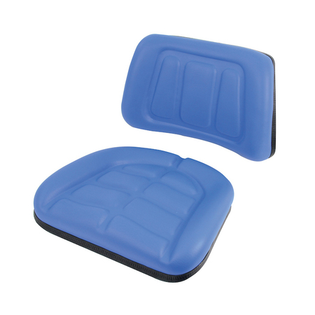 A & I PRODUCTS Seat Cushion Set, Trapezoid, Blue 20.5" x9" x19.5" A-T103BU